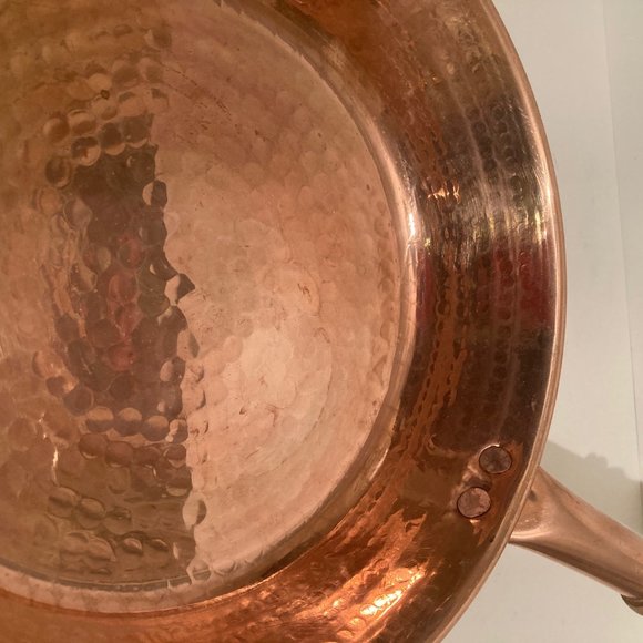 Vintage Metal Copper and Wooden Handle Cooking Fry - Picture 3 of 5